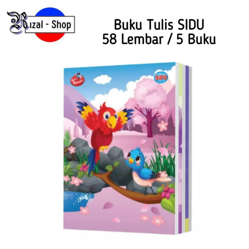 

Buku Tulis SIDU 58 Lembar Isi 5 Buku Sinar Dunia