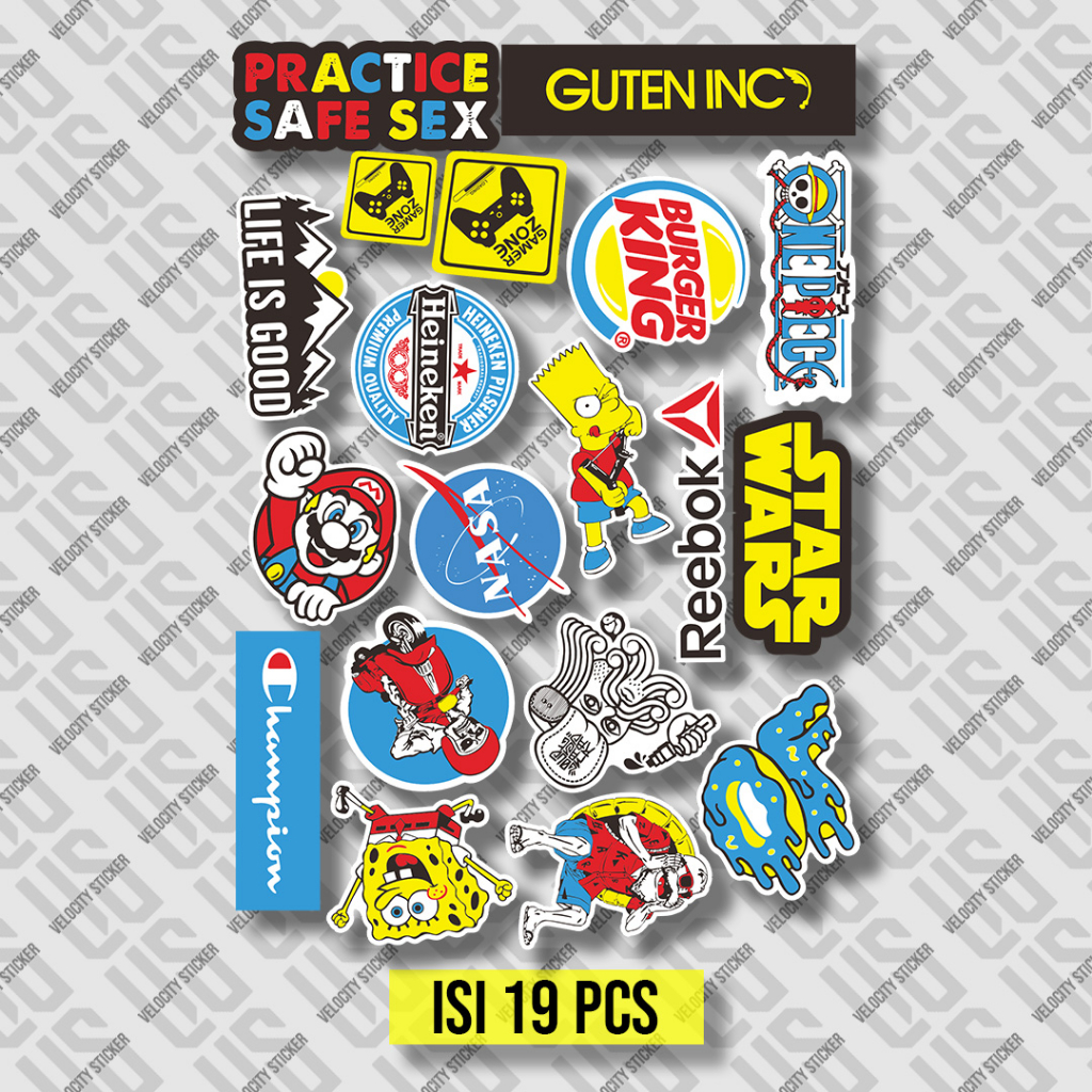 

Stiker pack blue series hp laptop tumbler koper estetik case tas