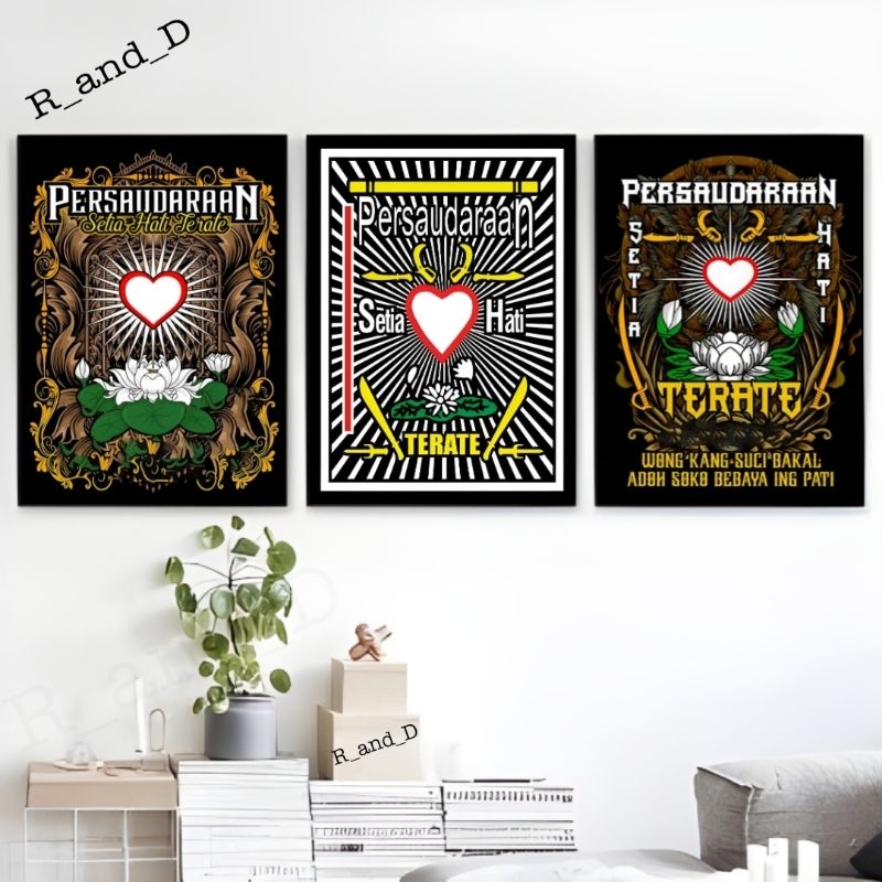 Lambang SH Terate, hiasan dinding gambar psht, dekorasi rumah minimalis, logo sh terate, poster psht