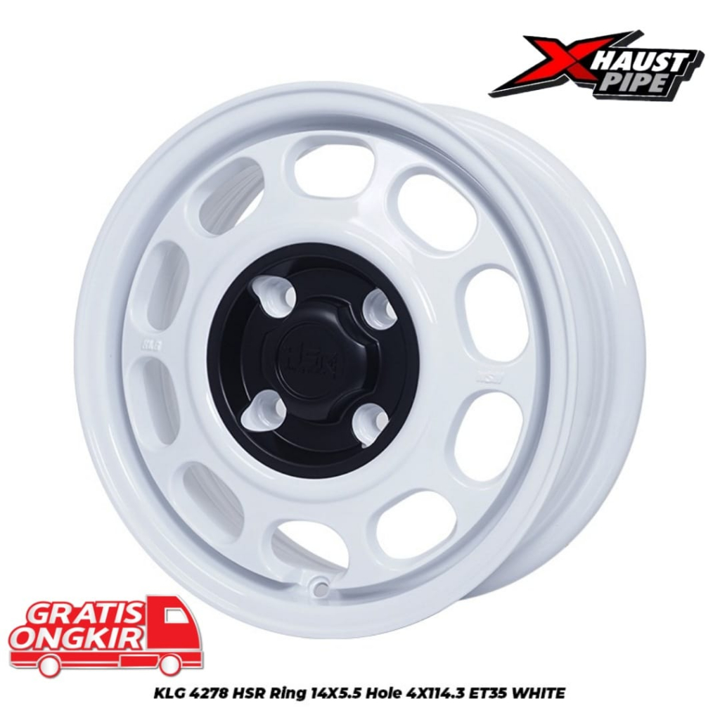 TAMPIL ELEGAN VELG HSR MODEL KALENG RING 14 LEBAR 5.5 PCD 4X100 MOBIL WULING AIR EV