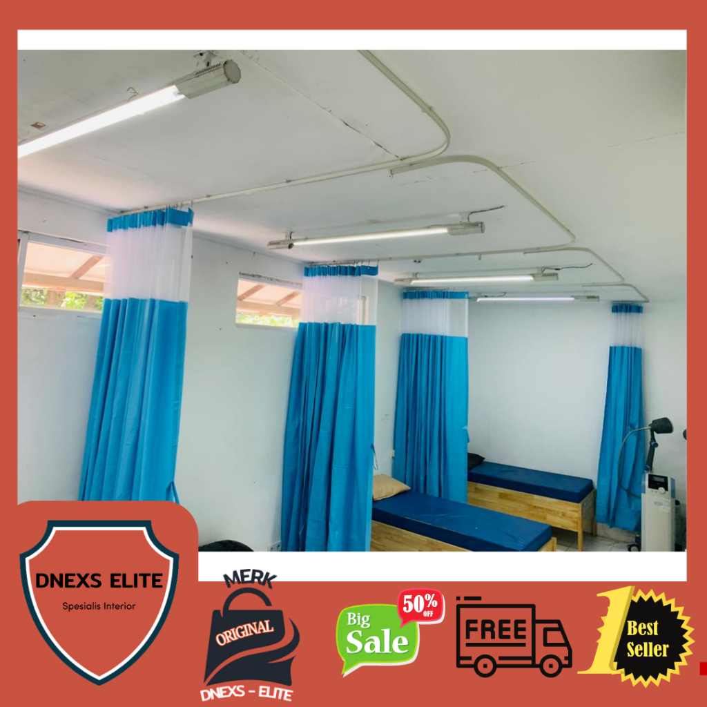 Tirai rumah sakit / skat rumah sakit / skat ruangan / anti bakteri