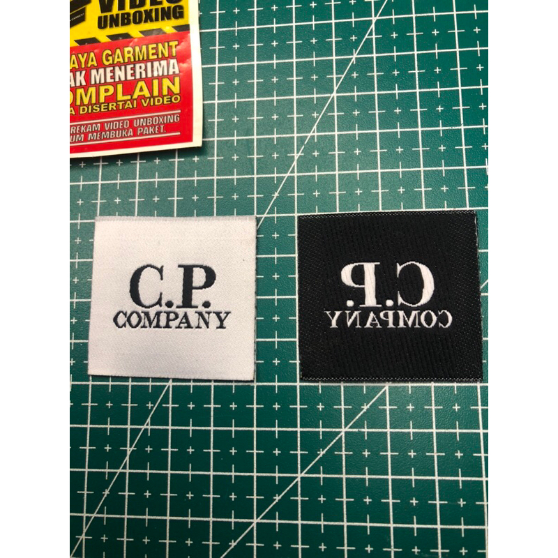 

CP CARE TAG LABEL WOVEN RAJUT BORDIR COTTON SUPER PREMIUM CO 1X DI KIRIM 600PCS