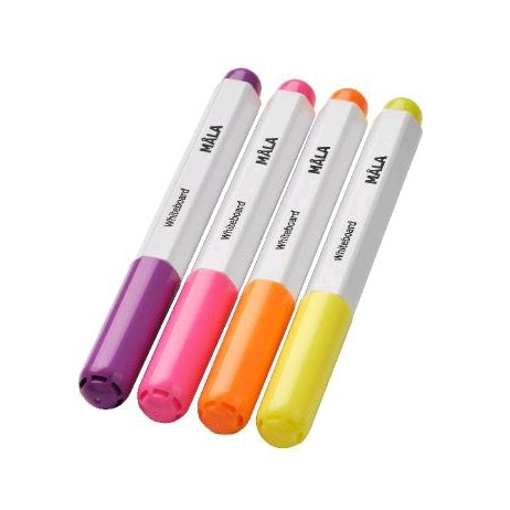 

Spidol papan tulis Ikea MALA, isi 4 warna