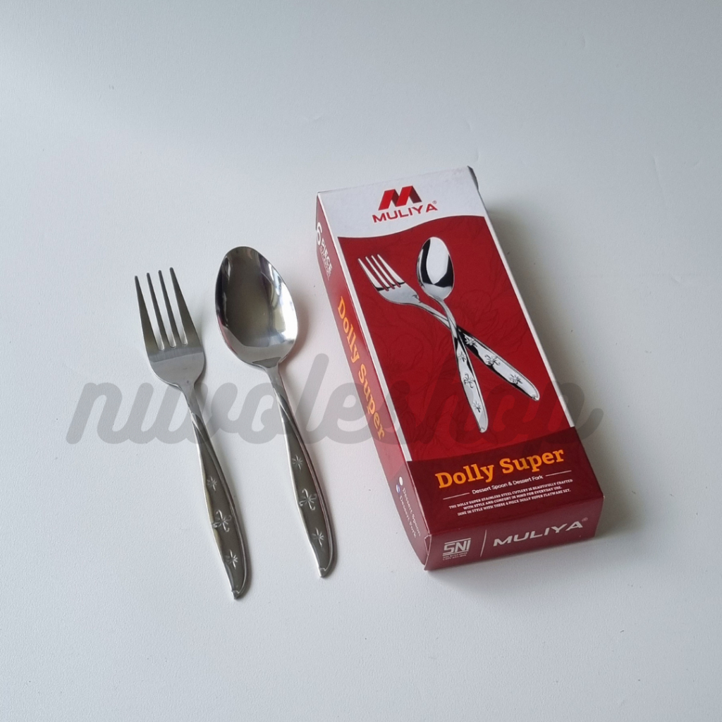 Muliya Sendok Makan Dolly Series Stainless Tebal Premium Mirror Finish