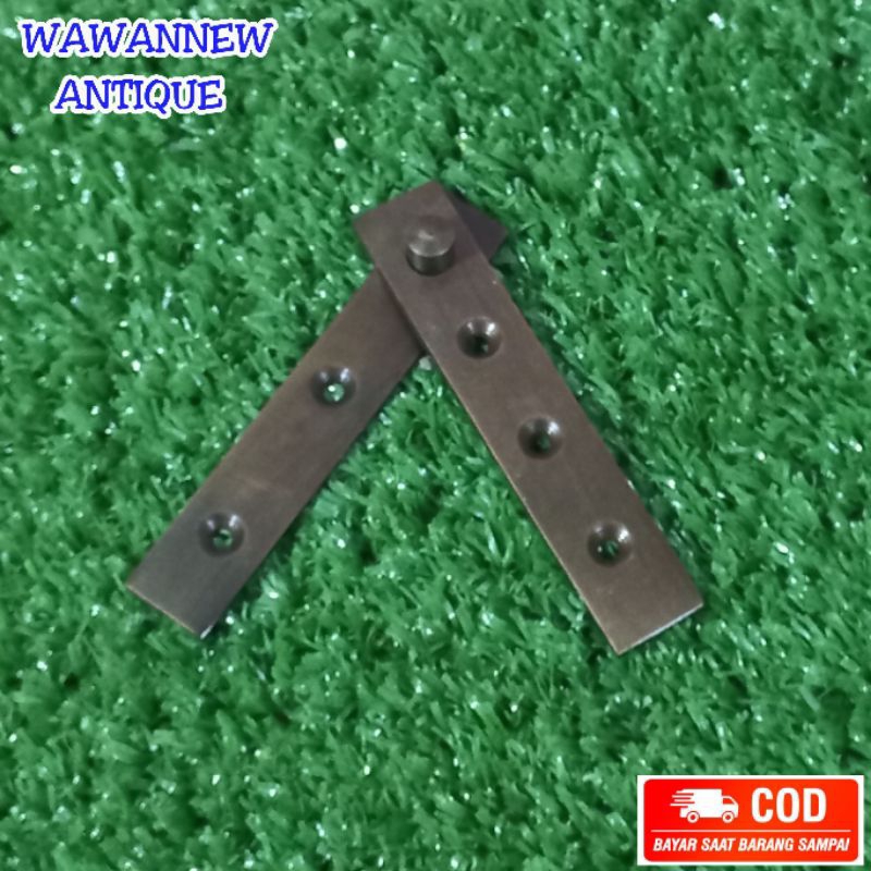 Engsel Pivot Pintu Lemari Kuningan / Brass Hinges Pivot 8cm
