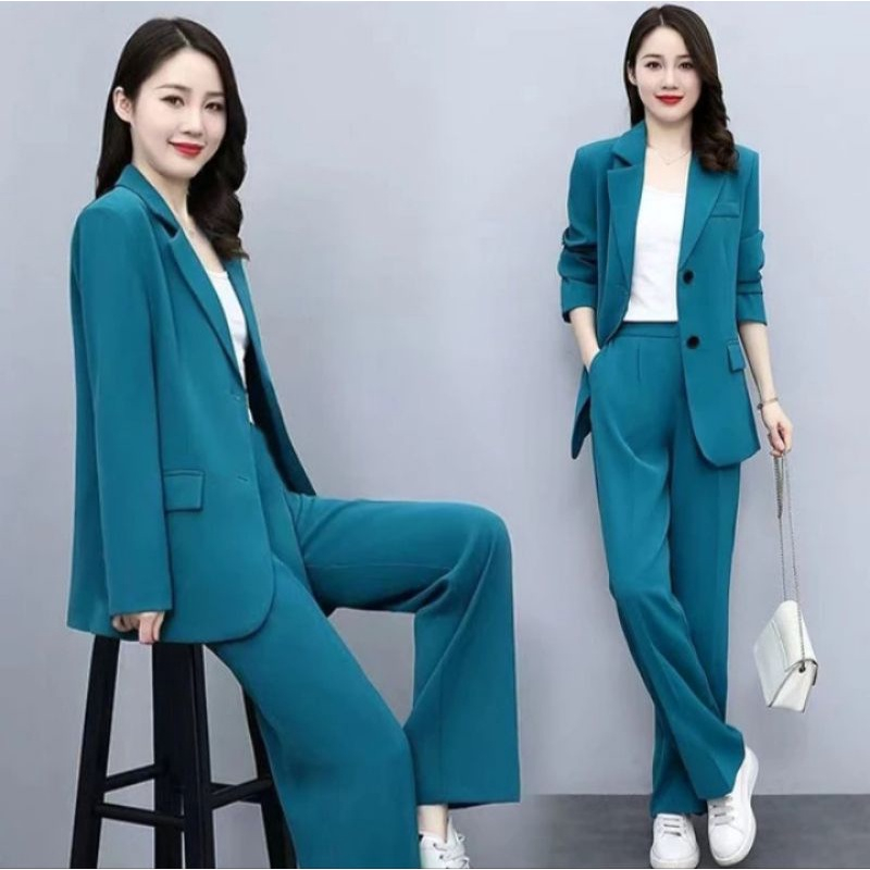 Jas Wanita Korea / Setelan Jas Wanita Blazer Terbaru / Setelan Wanita