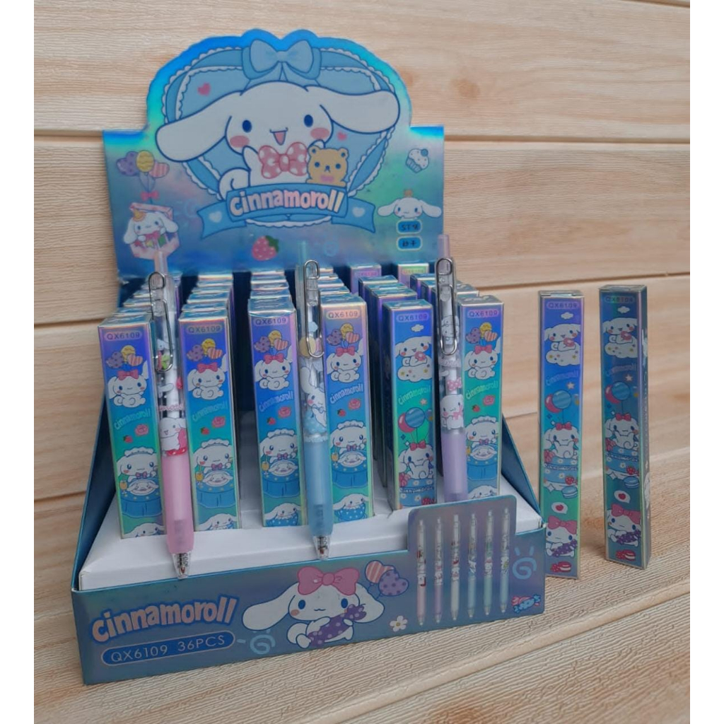 

SET PULPEN BLIND BOX CINAMOROLL QX 6109 1 SET 6 PC