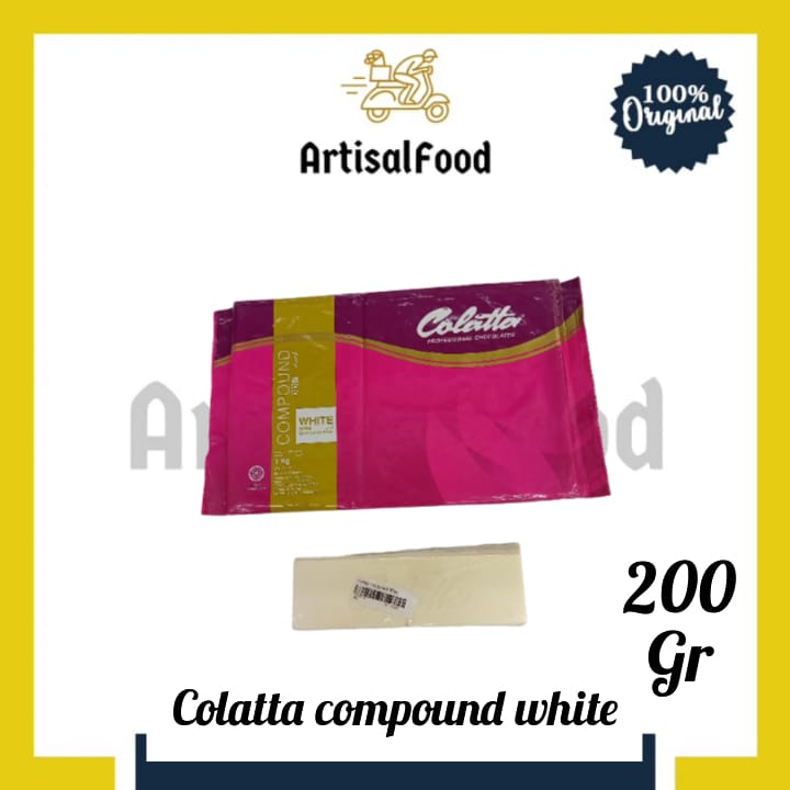 

(1/5 TIMB) COLATTA PUTIH cokelat batang DCC white compound