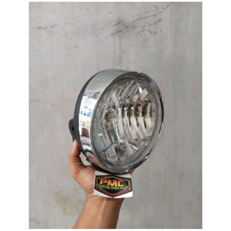 lampu depan tiger tirev new tiger bulat headlamp 7 inch