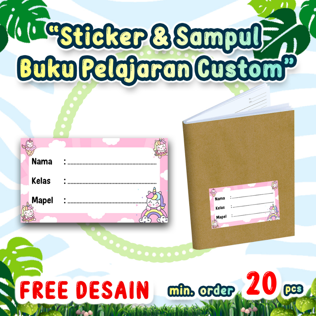 

STIKER DAN SAMPUL BUKU PELAJARAN CUSTOM FREE DESAIN
