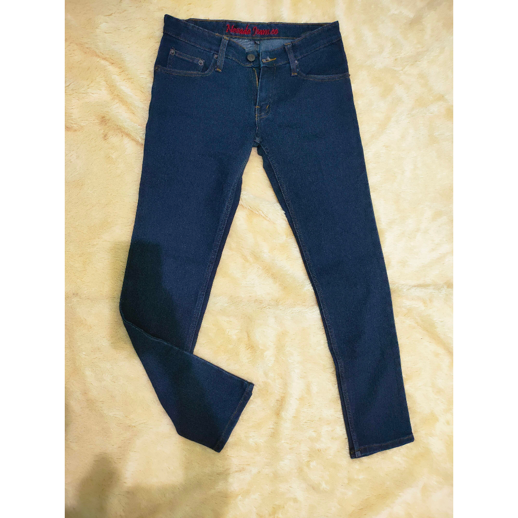 [PRELVD] CELANA PANJANG JEANS NEVADA NAVY || women pants woman pant celana wanita cewek polos kerja 