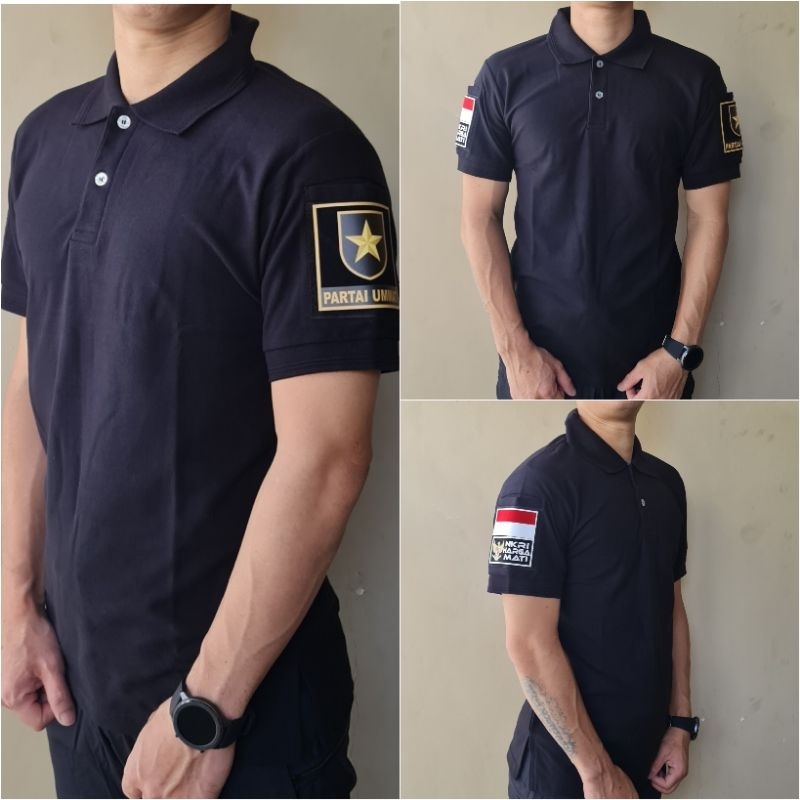 Polo Tactical Partai UMMAT 1 SET EMBLEM Kualitas PREMIUM