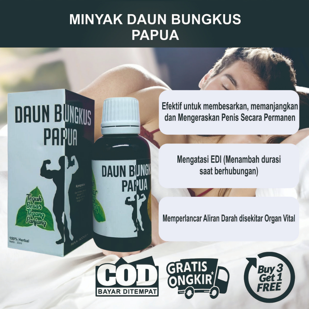 Minyak Daun Bungkus Papua Asli Original Pembesarr Penis Permanen Tahan Lama By herbal_paula