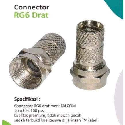 KONEKTOR RG6 DRAT CATV FALCOM