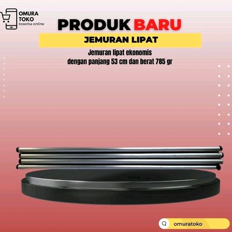 Jemuran Lipat | Jemuran Lipat Dinding | Jemuran Tempel Tembok | Omura Toko