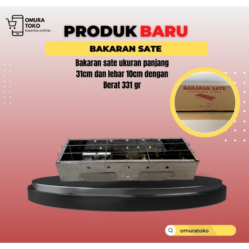 Alat Bakar Sate | Bakaran Sate Arang | Pemanggang Sate | Alat Panggang Sate | Omura Toko