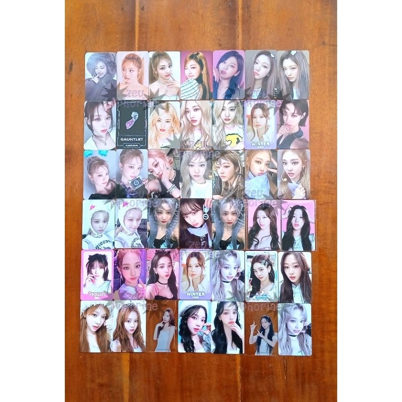 ( READY ) AESPA OFFICIAL PHOTOCARD NON ALBUM KARINA WINTER NINGNING GISELLE PC EIDER SG22 SG23 SEASO