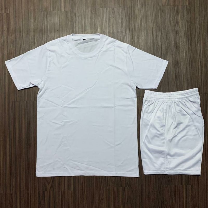 STELAN KAOS COTTON CELANA PUTIH POLOS TES PENDIDIKAN AKADEMI KEPOLISIAN/ TNI PRIA/ WANITA