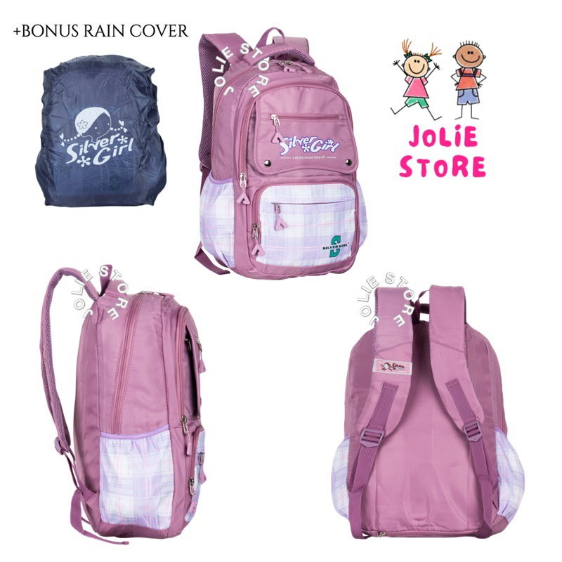 Tas Ransel Sekolah Perempuan Silver Girl 72614F