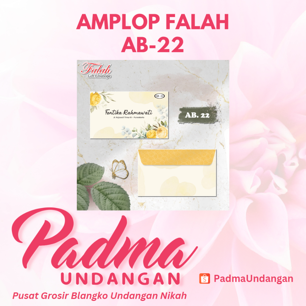 

Amplop Falah AB-22 | PadmaUndangan