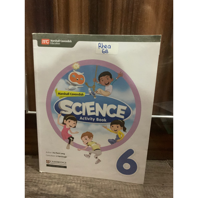 Science Activity book 6 Marshall Cavendish Cambridge
