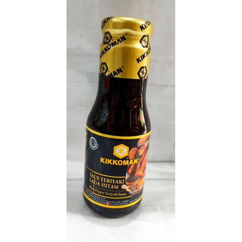 

kikkoman saus teriyaki lada hitam 300gr