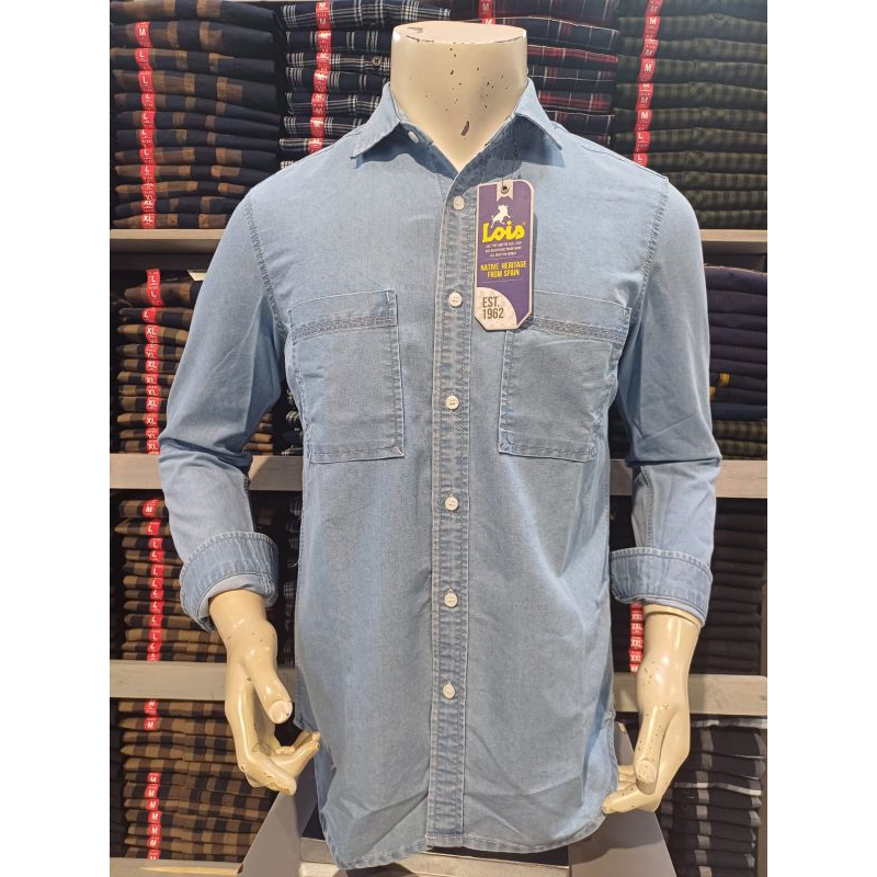 KEMEJA LOIS JEANS PRIA ORIGINAL TERBARU SLIMFIT PROMO