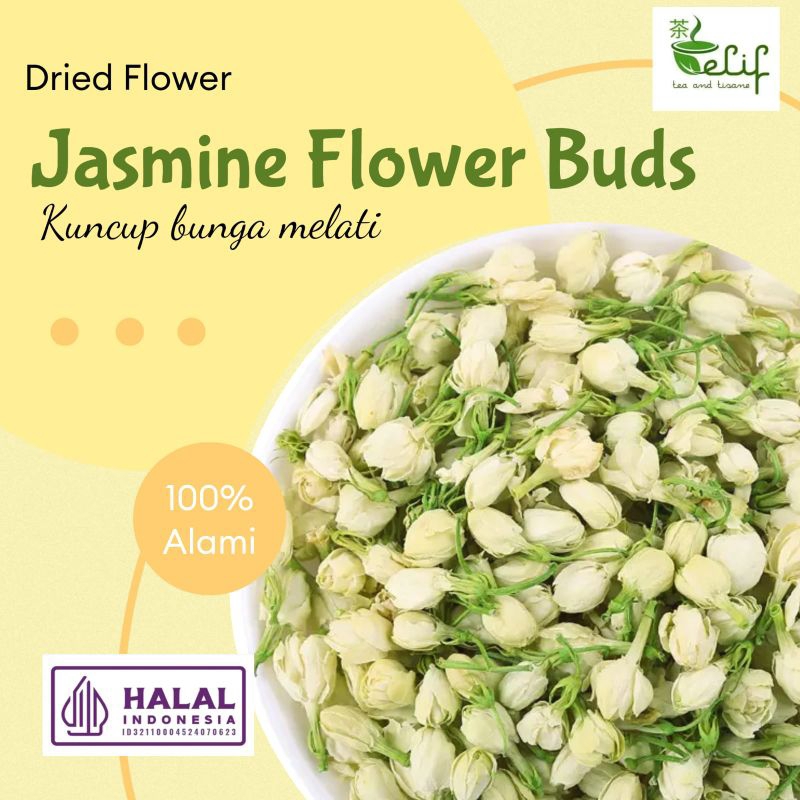 

ELIF TEA Big Pack Dried Jasmine Buds Tea Teh Bunga Melati Kering