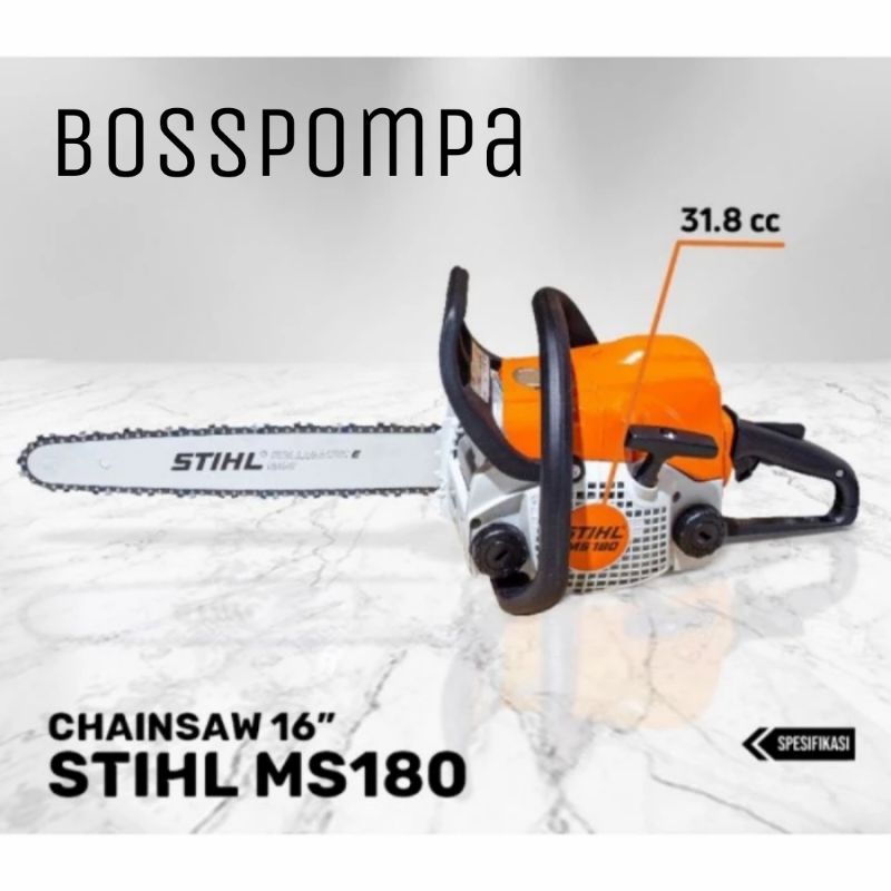 Chainsaw stihl ms 180 16 inch Mesin gergaji potong kayu STIHL MS 180