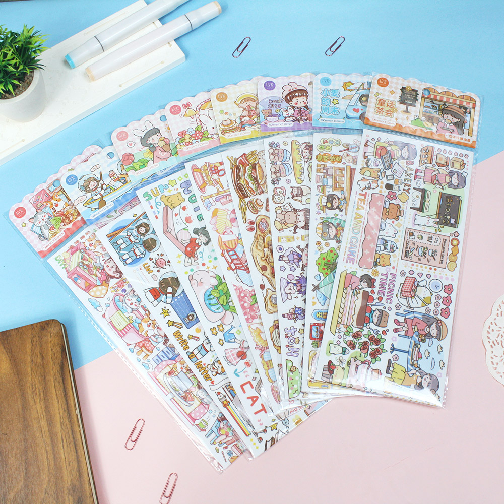 

Sweetheart Colorful World 50cm Special Diary Deco Stickers