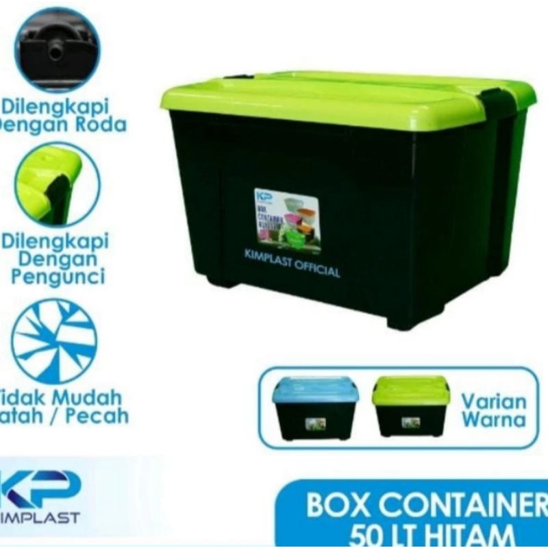 Box Container 50 Liter Hitam