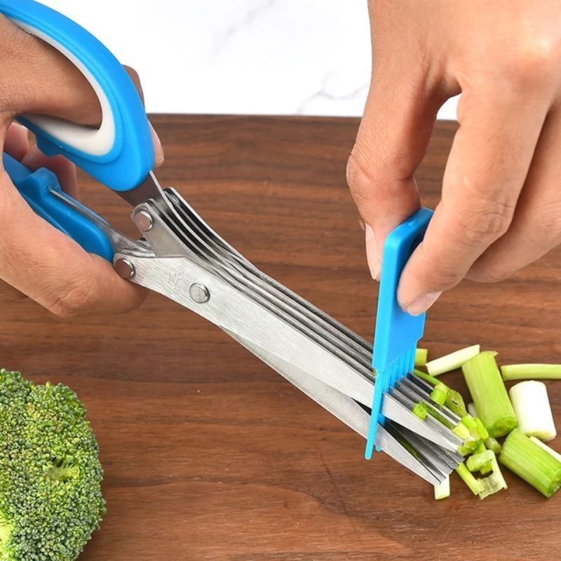 

Gunting dapur 5 lapis stainless steel gunting 5 layer