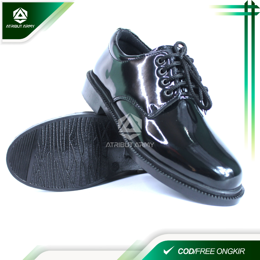 TERLARIS Sepatu PDH Pendek 01 TNI Dinas PDH TNI AD AL AU Pria POLRI Security Satpam Polisi Sepatu