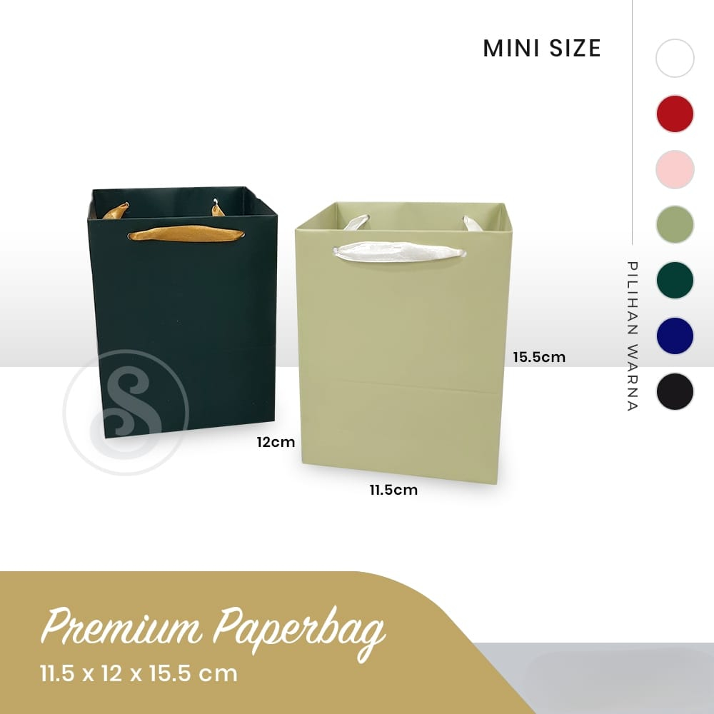 

Premium paper bag MINI uk 11.5 x12 x 15.5cm