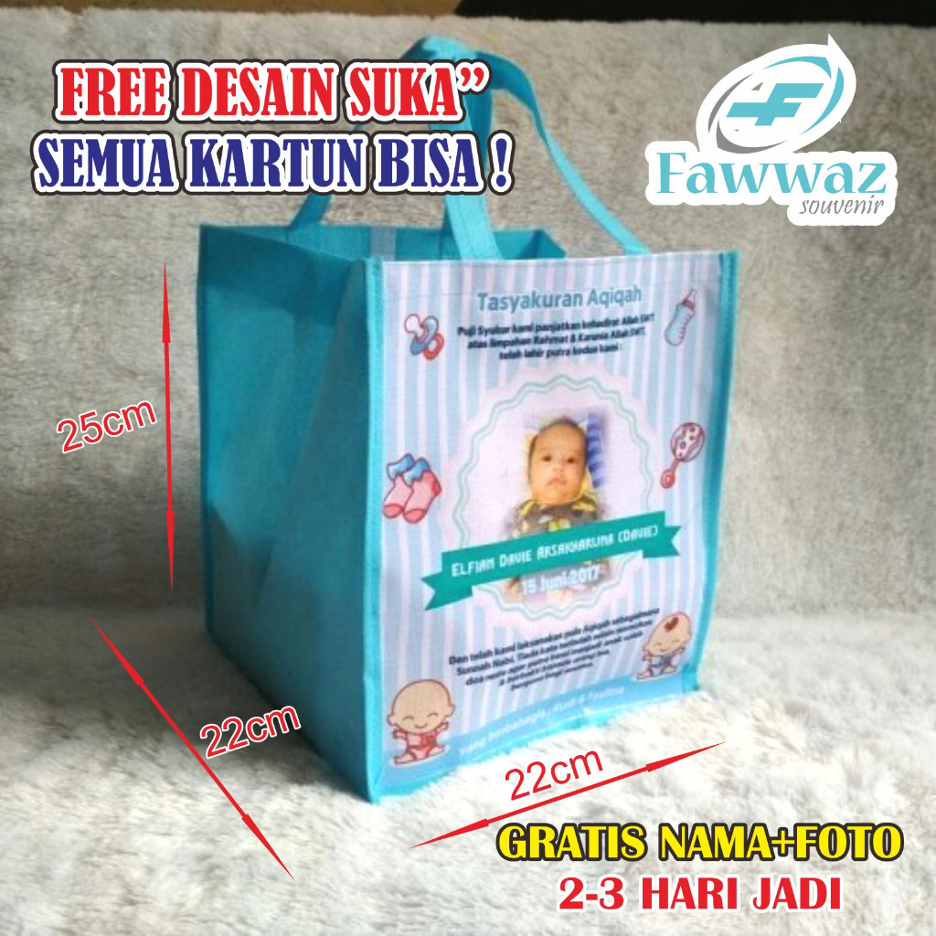 

Tas Aqiqah Nasi Kotak Dos Berkat Murah/ Tas Hajatan/ Tas Syukuran/ Tas Nikahan/ Tas Tedak Siten/ Khitanan/ Tas Hantaran UK 22x22x23