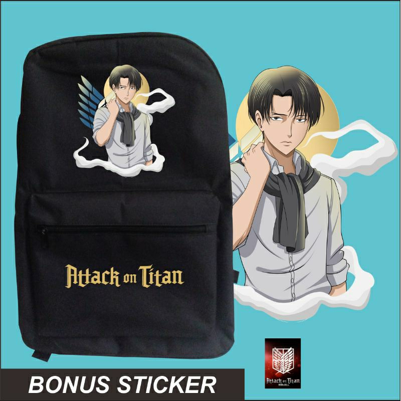 Tas Sekolah Ransel Anime Attack On Titan Levi Ackerman