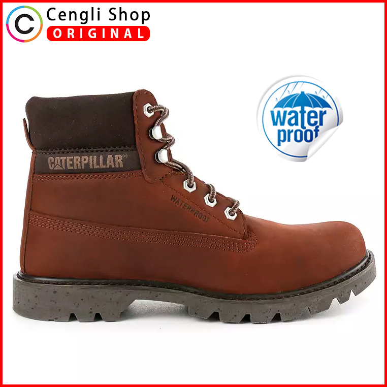 CAT-A7 CATERPILLAR SEPATU BOOT CASUAL PRIA ORIGINAL BOOTS KULIT ASLI ORI