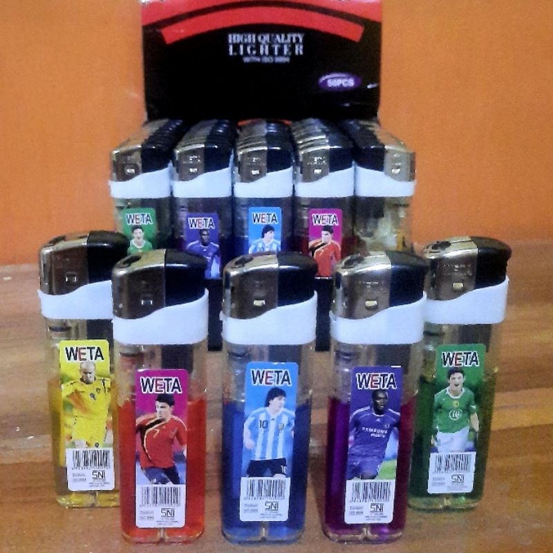 korek api magnet Motif PEMAIN BOLA / korek magnet weta / korek api / pemantik