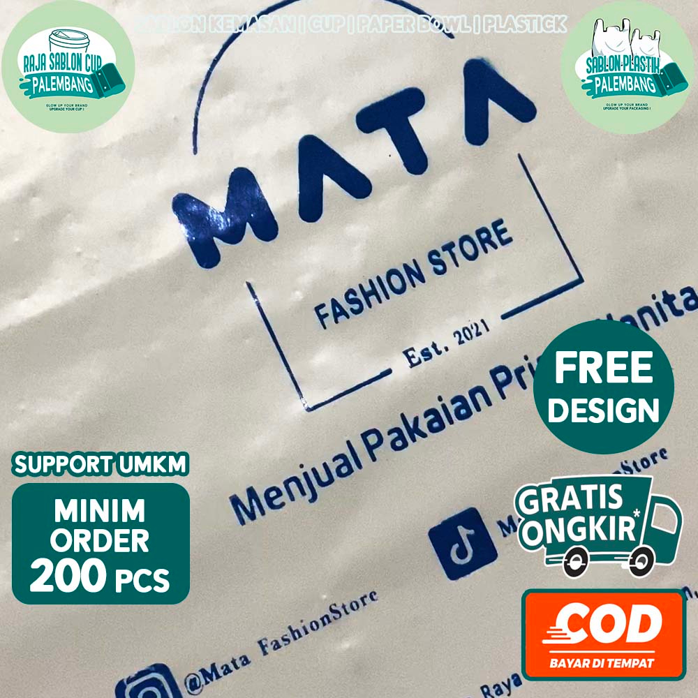 Sablon Plastik Plong HD | Plastik Sablon Plong HD | Plastik Packing Olshop | Online Shop atau bungku