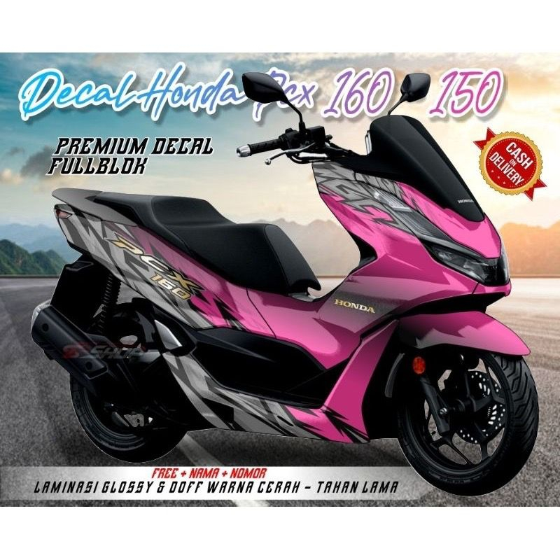 decal pcx 160 sticker full body variasi motor honda pcx 160