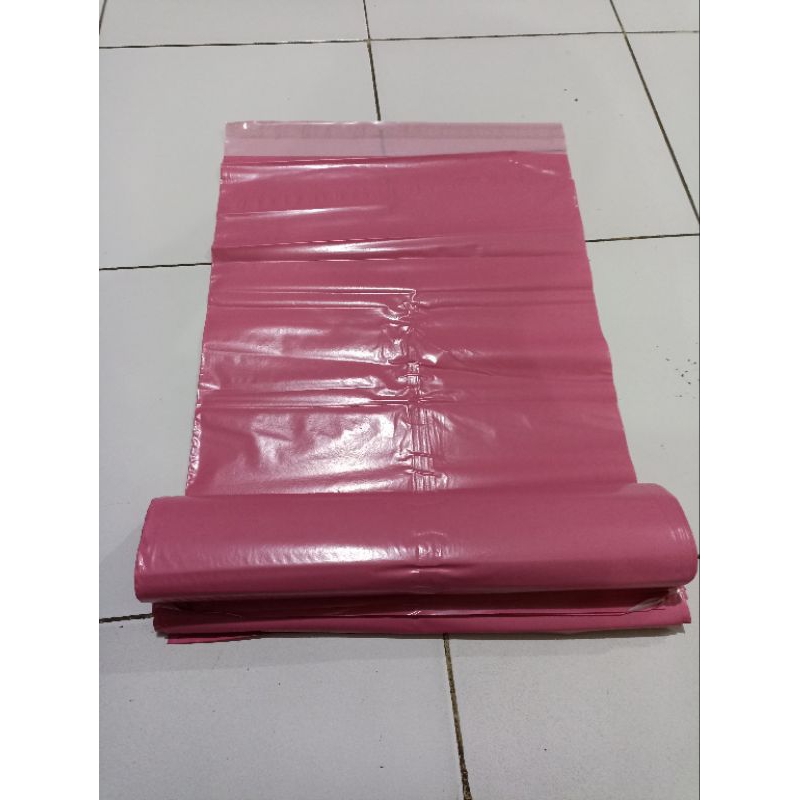 

H7Y plastik packing polymailer 35x50 isi 50 pink dan hitam