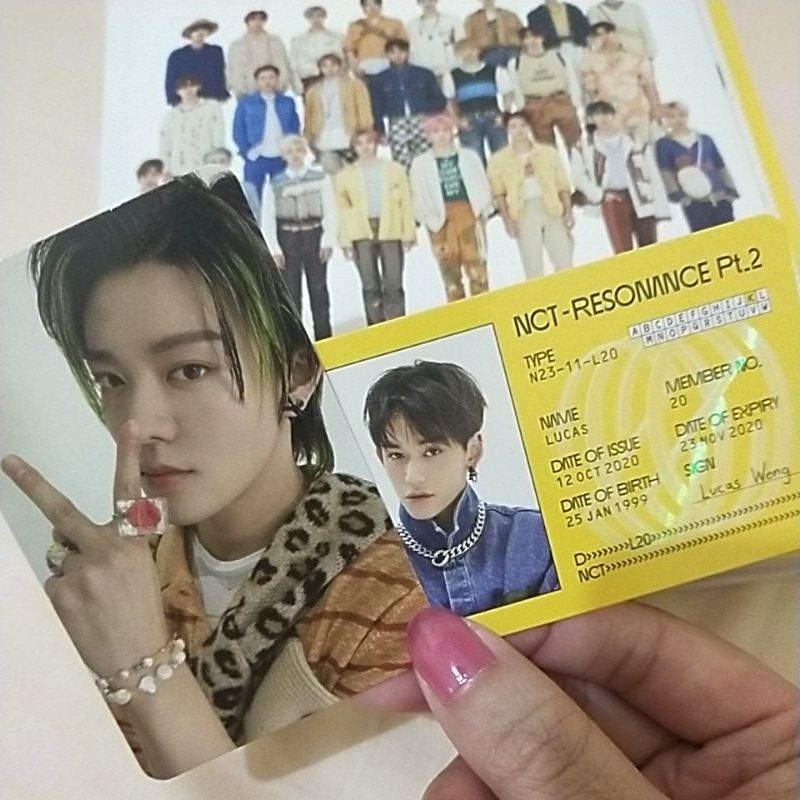 NCT2020 Resonance Pt.2 Mark Photocard ID Card (Departure ver)