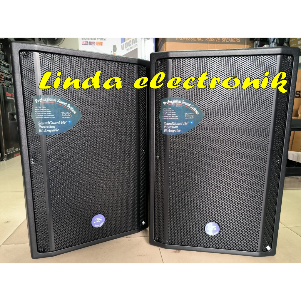 speaker aktif audio seven as 7 as-7 as7 15 inch 1000 watt 2 buah