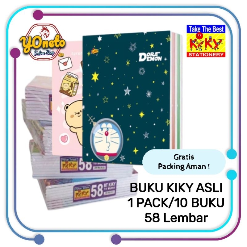 

Buku Tulis KIKY 58 Lembar Original Berkualitas (1Pack 10pcs)