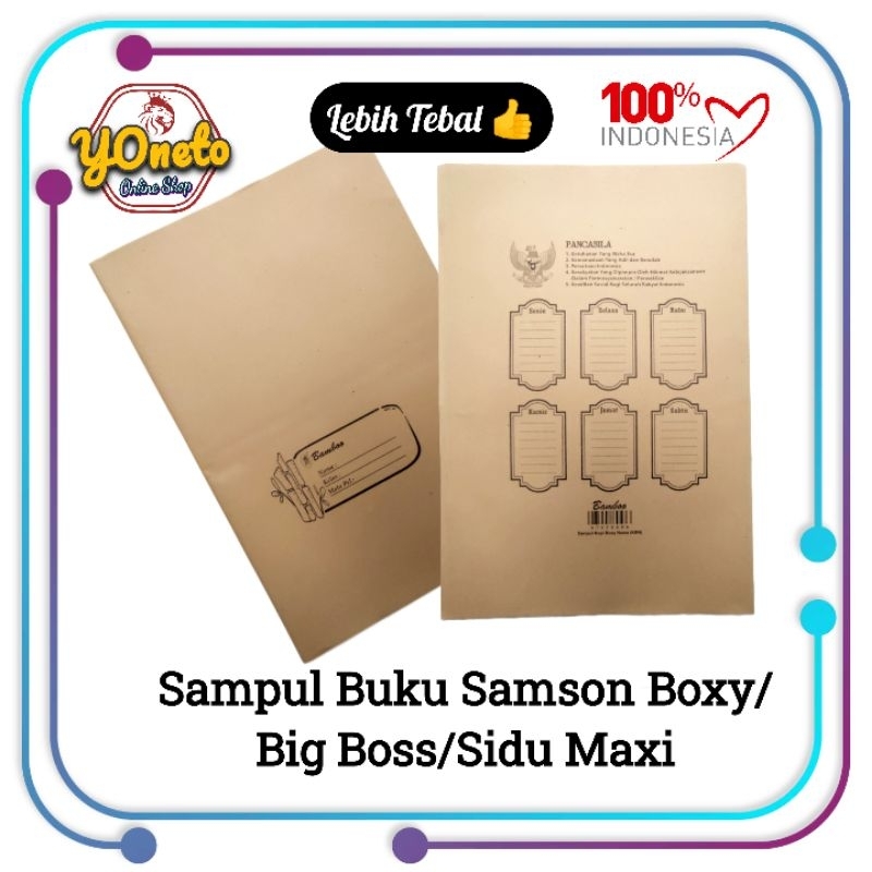 

Sampul Buku Cokelat Samson Boxy/Sidu Maxi/Besar Rapih & Halus