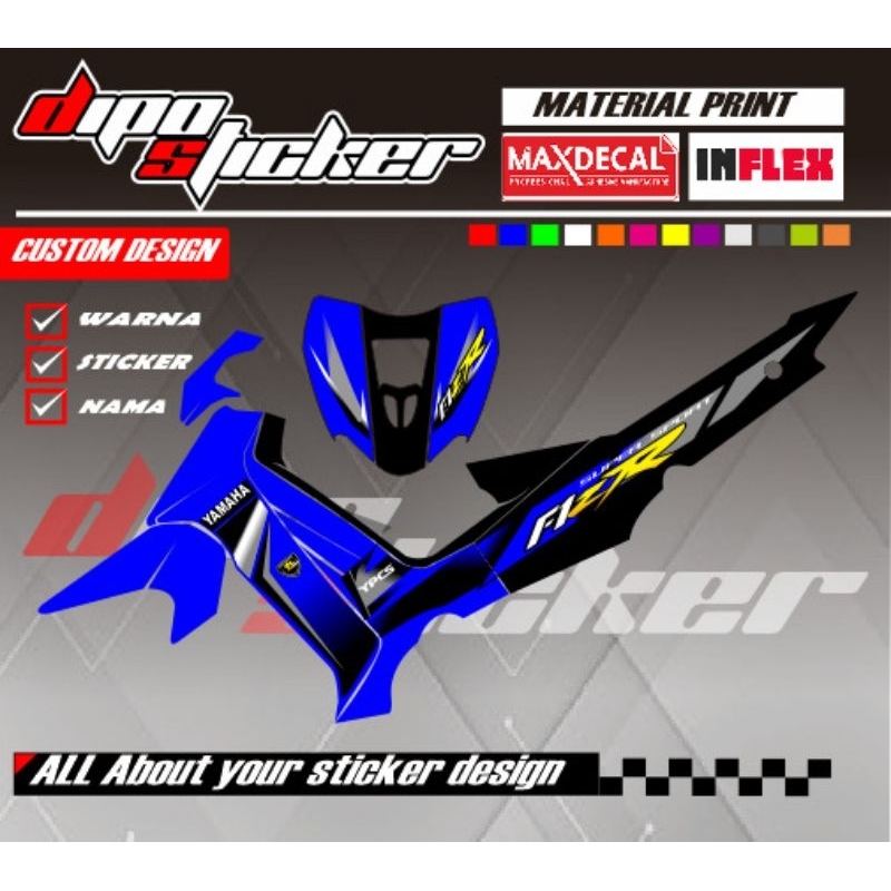 sticker striping Yamaha fiz r variasi Malaysia bisa riquest