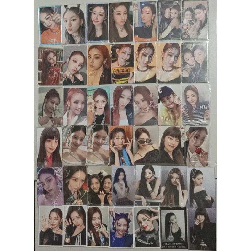 OFFICIAL PHOTOCARD ITZY ALBUM BENEFIT YEJI LIA RYUJIN CHAERYEONG YUNA ICY WANNABE GUESS WHO CIL CRAZ