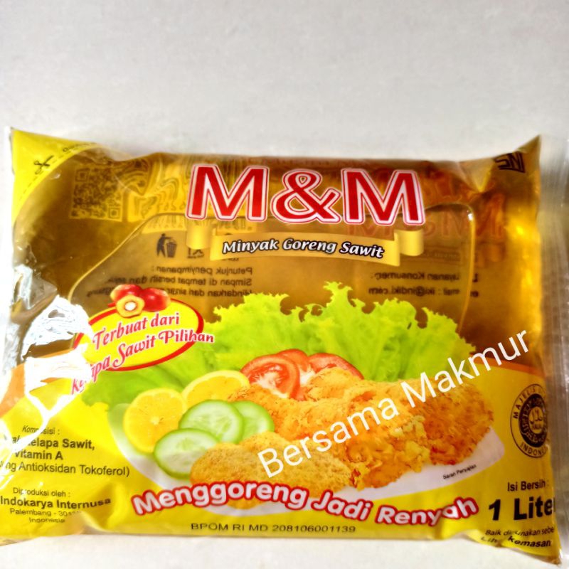 

Minyak goreng M&M 1L