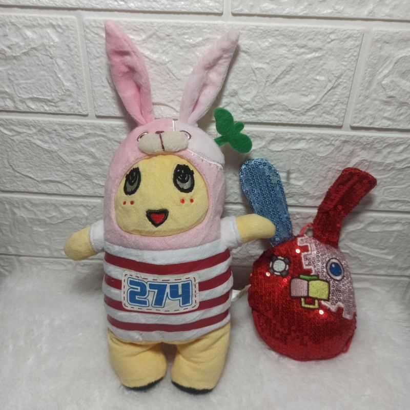 boneka putin funassyi x usavich plush doll toy dompet ganci lucu