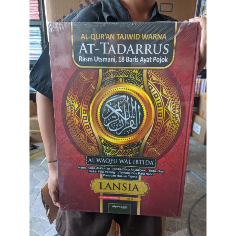 AlQuran Besar Jumbo At Tadarrus A3 AlQuran Lansia AlQuran 18 Baris AlQuran Tajwid Warna AlQUran At t